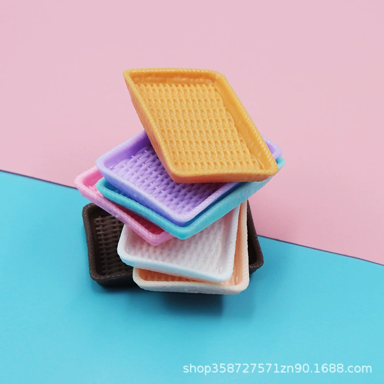 Моделирование кукольного домика мини ротанговая тарелка Кондитерская тарелка аксессуары мини еда и игровая посуда игровой домик маленькие игрушки