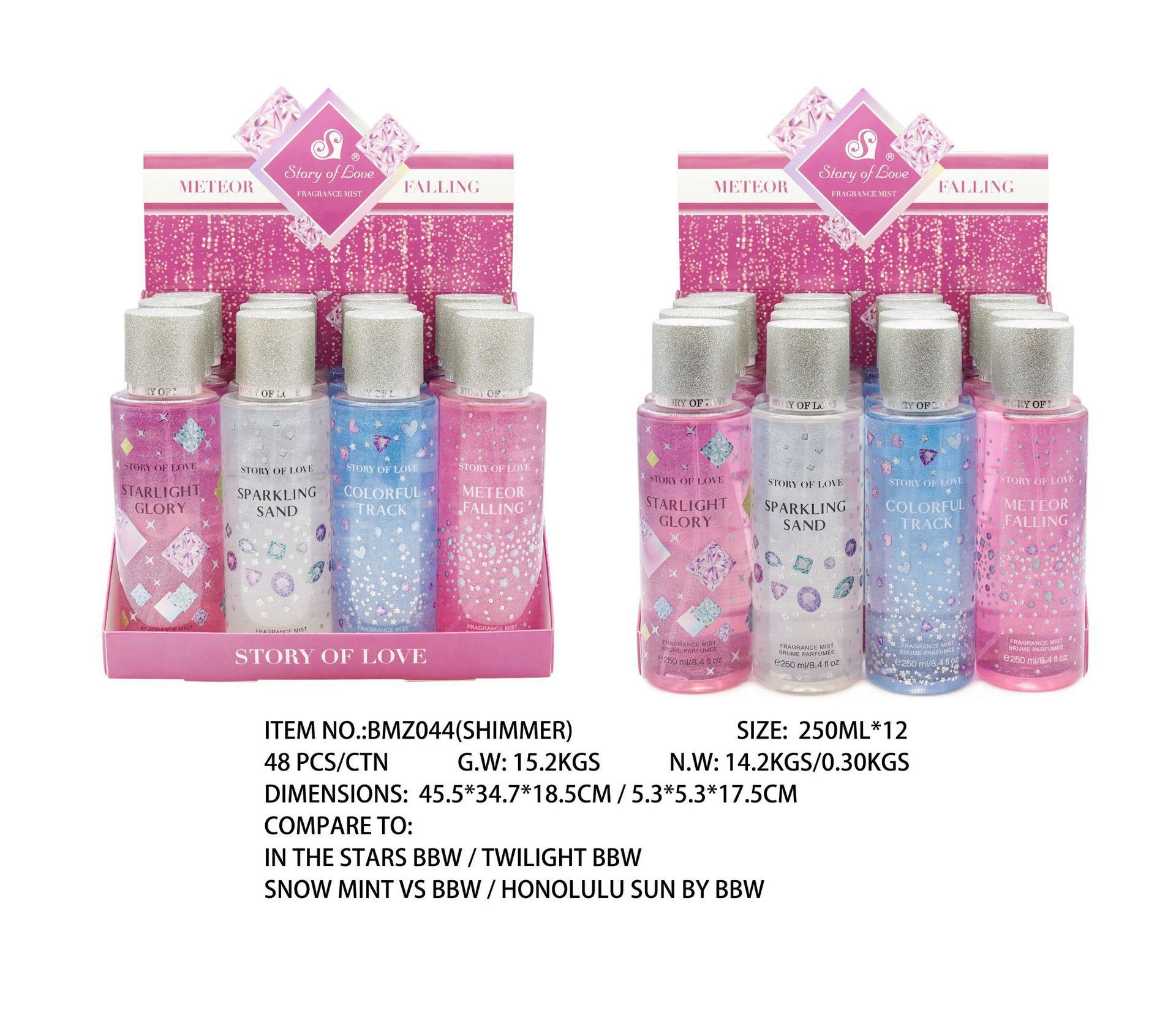 Perfume para mujeres 250ml spray corporal comercio exterior sudeste asiático sudamericano fragrancia para hombres estand paquete de muestra especial image 49