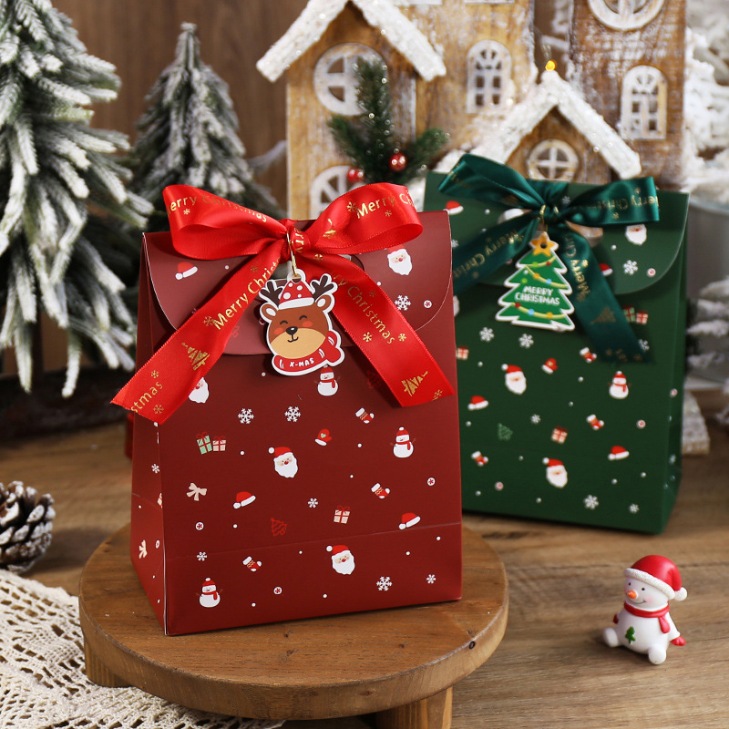 新圣诞节饼干自立袋子烘焙雪花酥自封自粘包装袋现货可批 发定 制