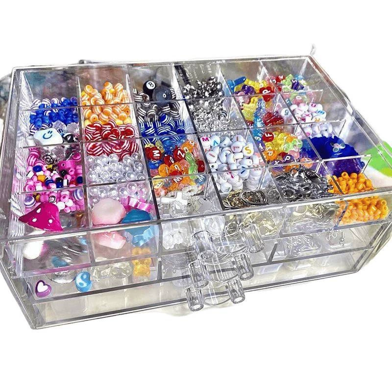 Container, beads, storage box, transparent acrylic accessories