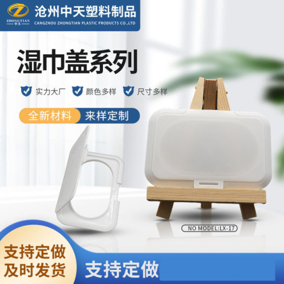Wet Wipes Plastic Cover Baby Children's Revealed Cover Disinfection Wet Wipes Nitrile Gloves Square Plastic Cover Wet Wipe Cover