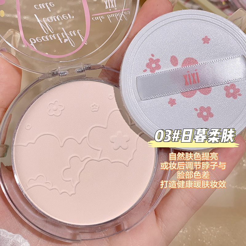 Xixi clear fog feeling, fixed coke powder, fixed makeup, concealer, lasting oil control, skin grinding, fog surface, brightening, student grooming powder