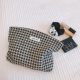 [Suxi cloth bag] retro plaid jacquard elegant cosmetic bag women's clutch convenient large capacity artistic National style