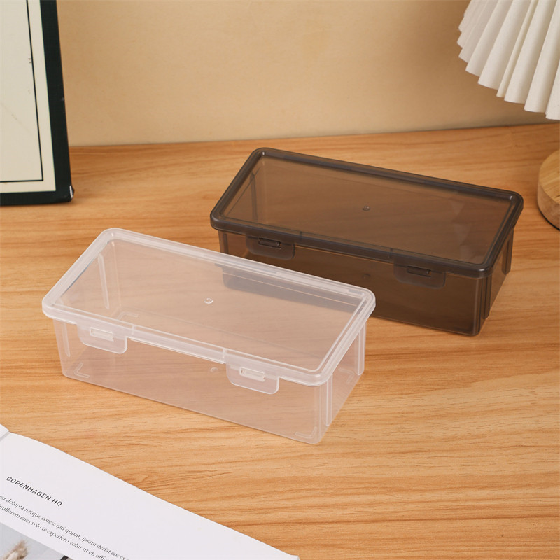 Student Pencil Case Storage Box Organizer, Large Capacity Transparent Stationery Storage Box for Pencils and Markers