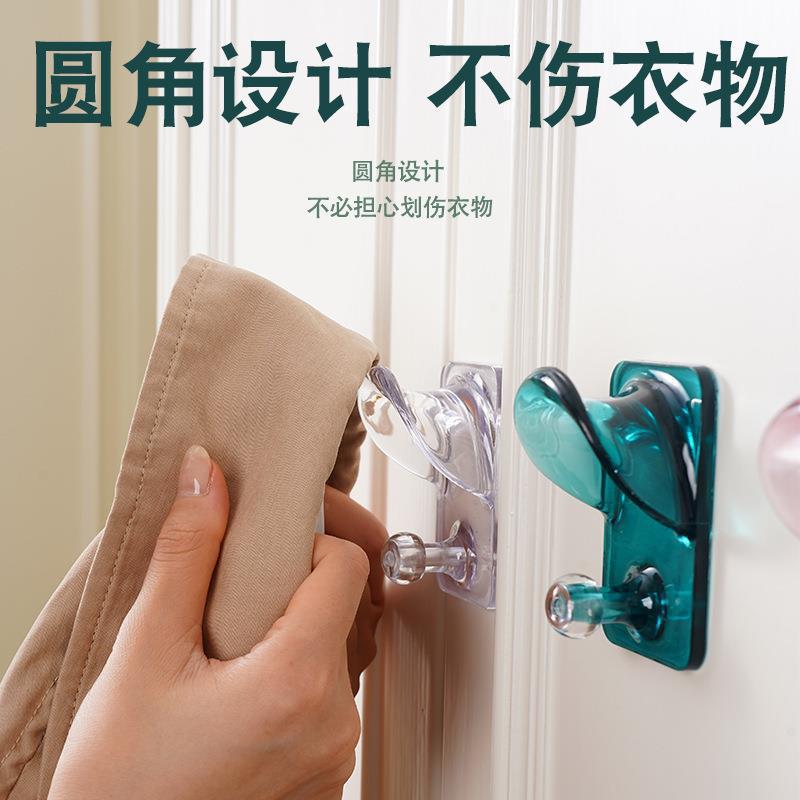 厂家直销衣帽挂钩免打孔无痕强力胶粘卫生间墙壁挂包器挂衣服不伤