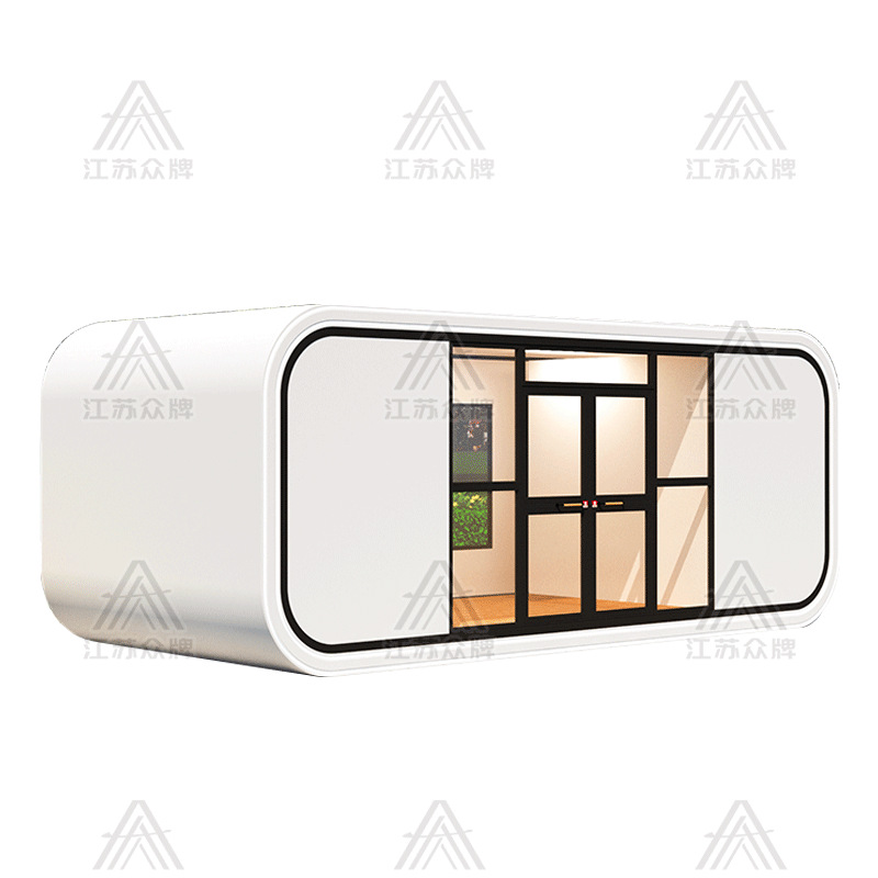 Cabina espacial creativa Casa de familia móvil Lugar escénico al aire libre Apple Warehouse Office Hotel Camp Residencia Casa integrada