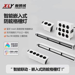 Already Connected to the Smart App, the Smart Grille Light Is Embedded with Ultra-Thin Anti-Glare Long Strips of Five-Bead Full-Spectrum Floodlight Polarization