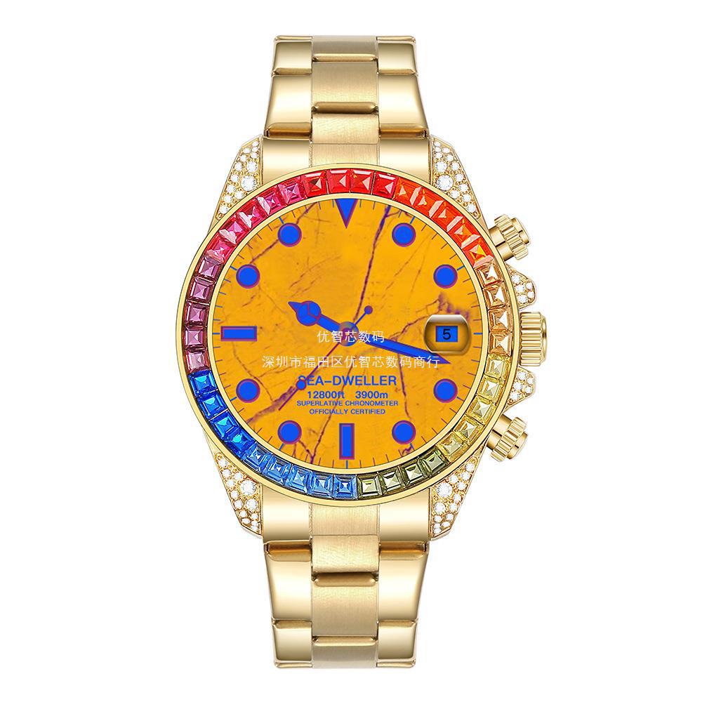 Nuevo R1 Pro arco iris Diamante reloj inteligente logotipo de arranque personalizado Huaqiang North Sports Bracelet