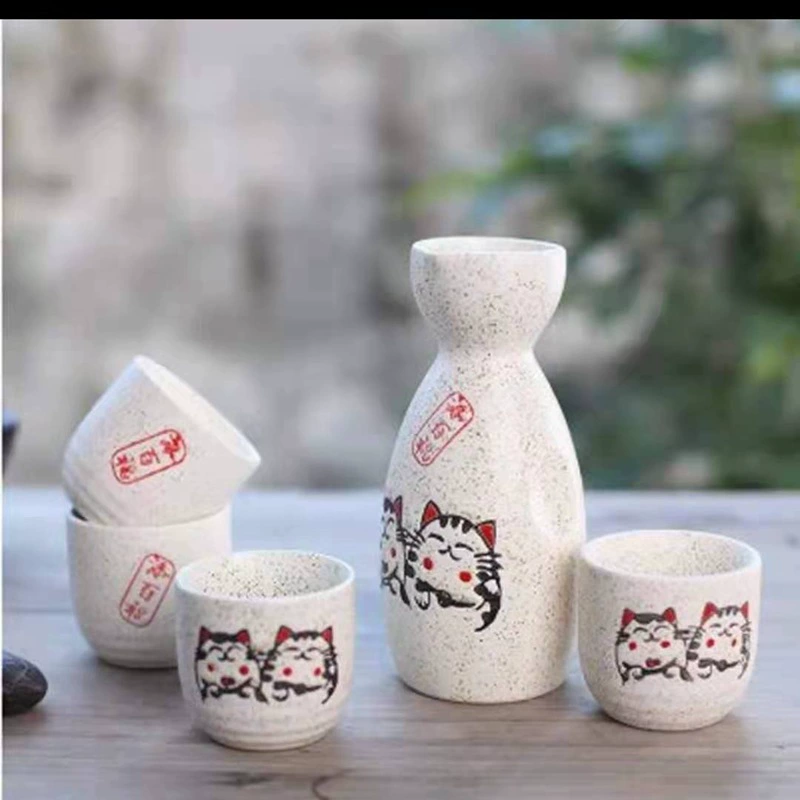 Керамическая посуда в японском стиле для бутылки вина костюм ликер Саке желтое вино маленький винный горшок бокал винный сепаратор подарок