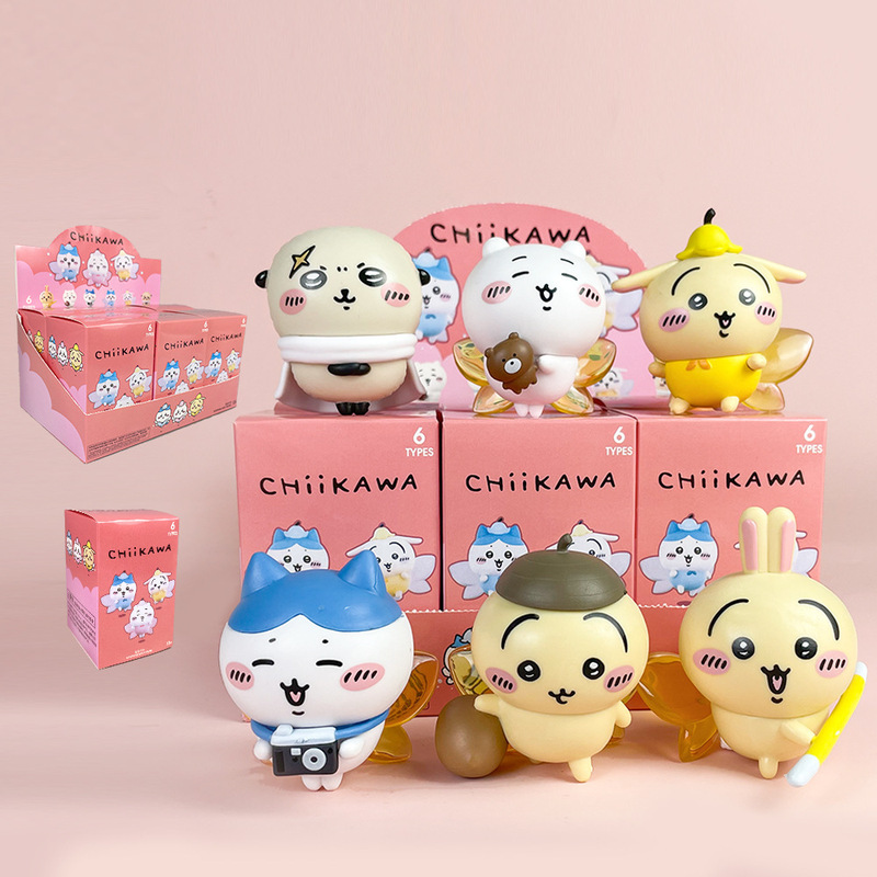 吉伊卡哇系列快乐伙伴Chiikawa自嘲熊潮玩公仔小摆件玩具批发盲盒|undefined