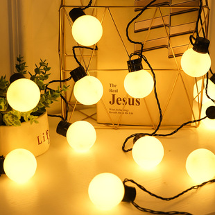 Solar Ball Light Bulb String Lights 24V Lantern String Wedding Decoration Outdoor Camping Night Market Stall Led Lights
