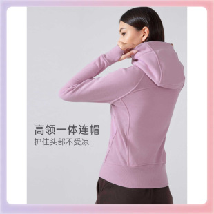 ✅Autumn and Winter New Thickened Warm Hooded Sports Jacket Women's Casual Outer Wear Yoga Training Fitness Jacket DJ0