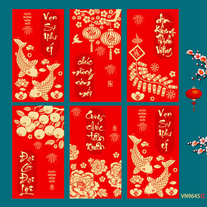 Ruixiang 2026 年馬新作ベトナム赤い封筒クリエイティブ干支新年赤い封筒春祭りラッキーバッグ卸売|undefined