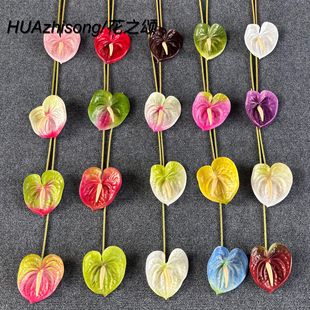 New Guanyinlian Fleming Crane Red Palm Simulation bouquet Wedding Home Decoration Living Room Bedroom Shooting Props Living Room Pendulum