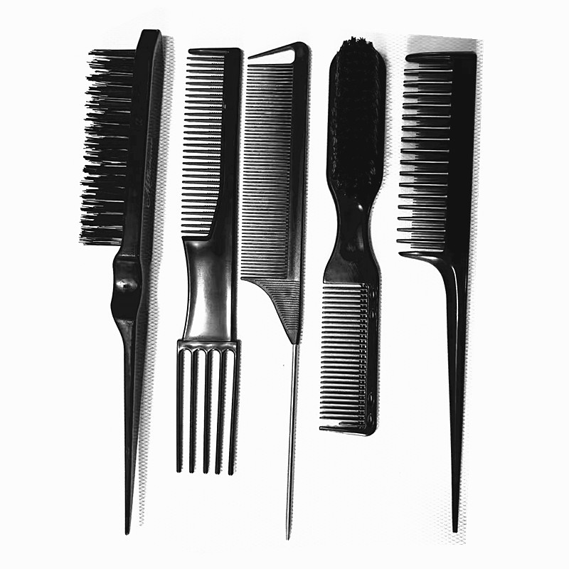 Wholesale Cylinder Curling Roller Salon Styling Nine Row Comb Massage Comb Straightening Comb Pointed Tail Comb Hair Tool Set