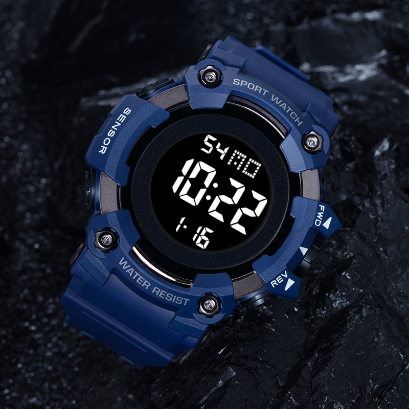 Comercio exterior Popular Deportes al aire libre reloj electrónico de los hombres Estudiante Adulto multifunción alarma luminosa moda reloj electrónico