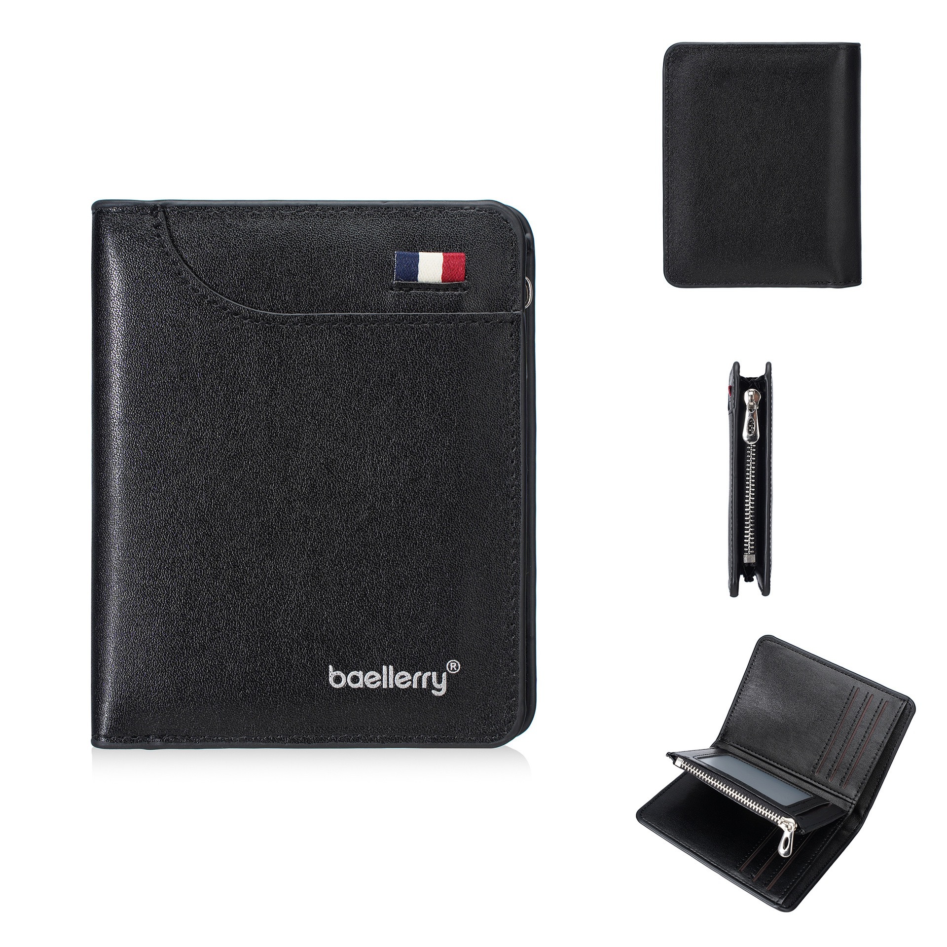 男士短款钱包男款皮包钱夹多功能学生零钱包日韩拉链皮夹卡包潮款