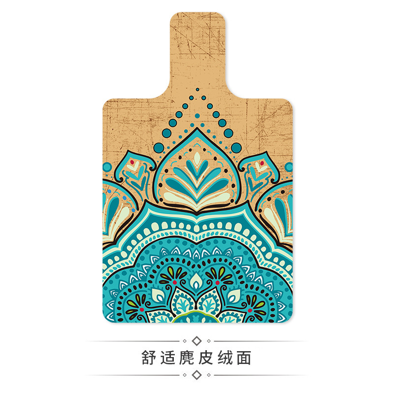 跨境专用麂皮绒普拉提核心床垫吸汗防滑健身垫耐磨pu橡胶瑜伽垫子|undefined
