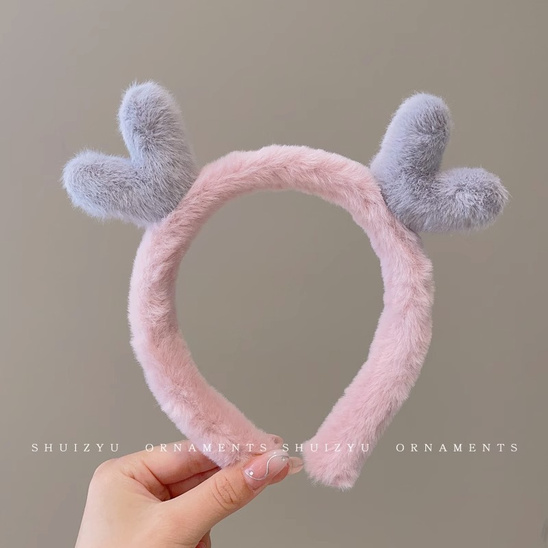 Face Wash diadema especial femenina 2023 nueva diadema femenina antideslizante horquilla de pelo de felpa Paquete de pelo banda de pelo de dibujos animados tocado