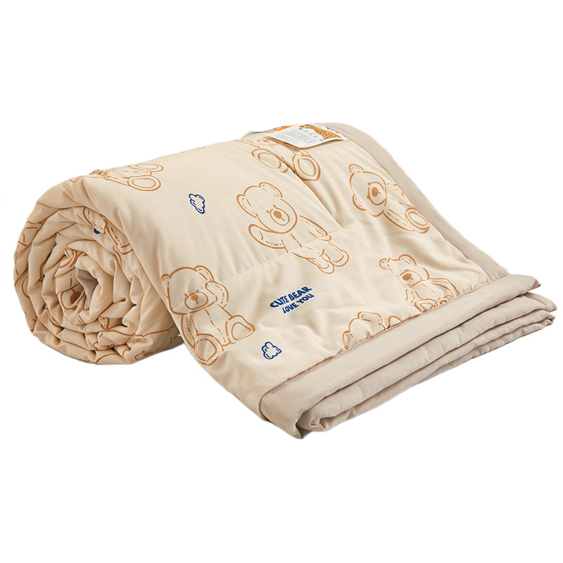 Clase A edredón de verano con núcleo de algodón lavado de soja edredón fresco de verano edredón de aire acondicionado lavable a máquina 2025 nuevo edredón fino de verano para niños