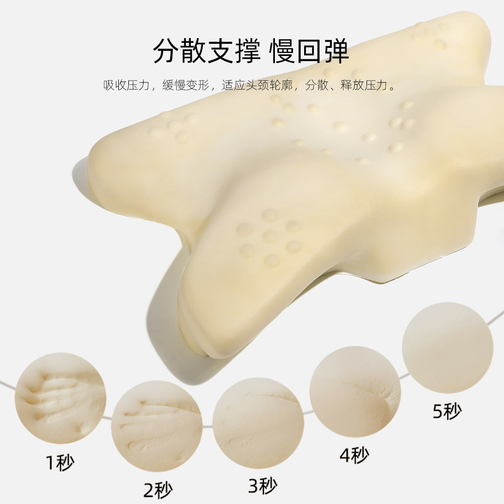 Nueva almohada de pestañas de espuma de memoria injerto de belleza de pestañas almohada en forma de U rebote lento protección del cuello almohada de pestañas de belleza
