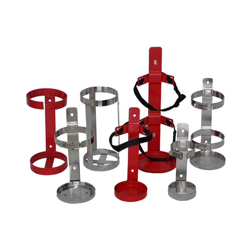 车载灭火器架放置架固定支架铁质绑带挂壁式4公斤托架1-9kg绑带式