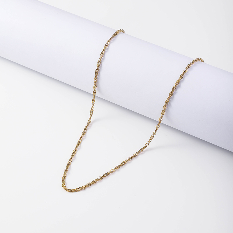 9g Weight Chain Jewelry Making Type DIY Jewelry Accessories Classification 1 Piece Quantity 304 Stainless Steel Material Solid Color Pattern Plating Design Simple Style, Classic Style Style 1 Piece 304 Stainless Steel Solid Color Chain 3