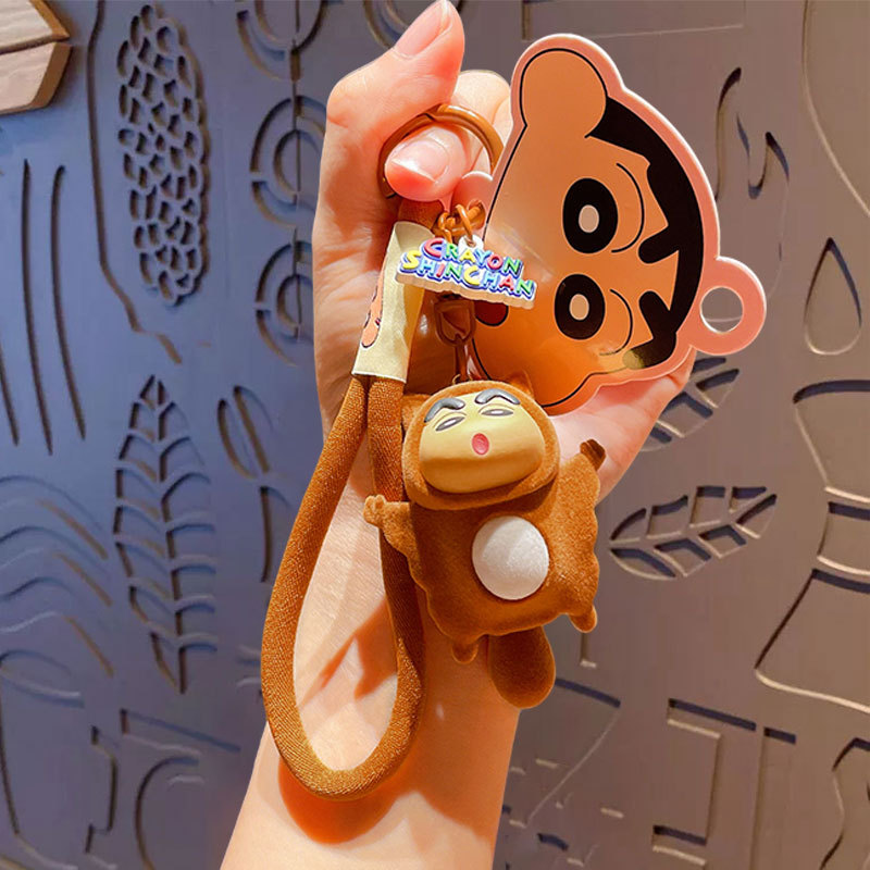 Crayon Shin-chan Animal Series Flocked Pendant - Momonga Shin-chan