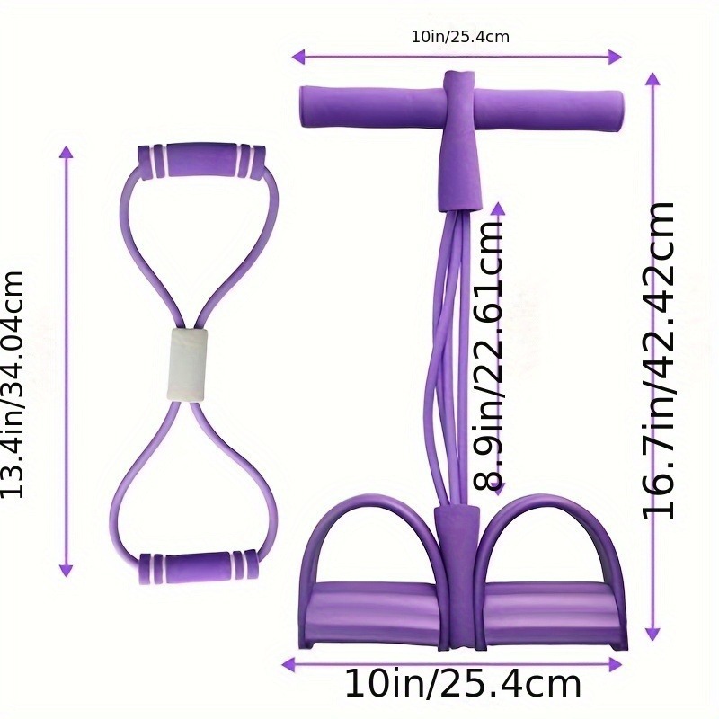 脚蹬拉力器仰卧起坐辅助拉力器健身器材足蹬美腿器家用脚踩拉力绳|undefined