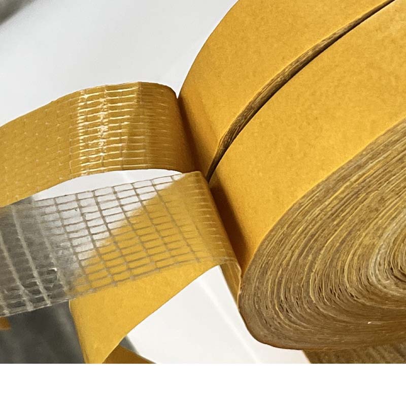 密封条防火条网格双面胶带.广告纸高粘玻璃纤维网格双面胶带