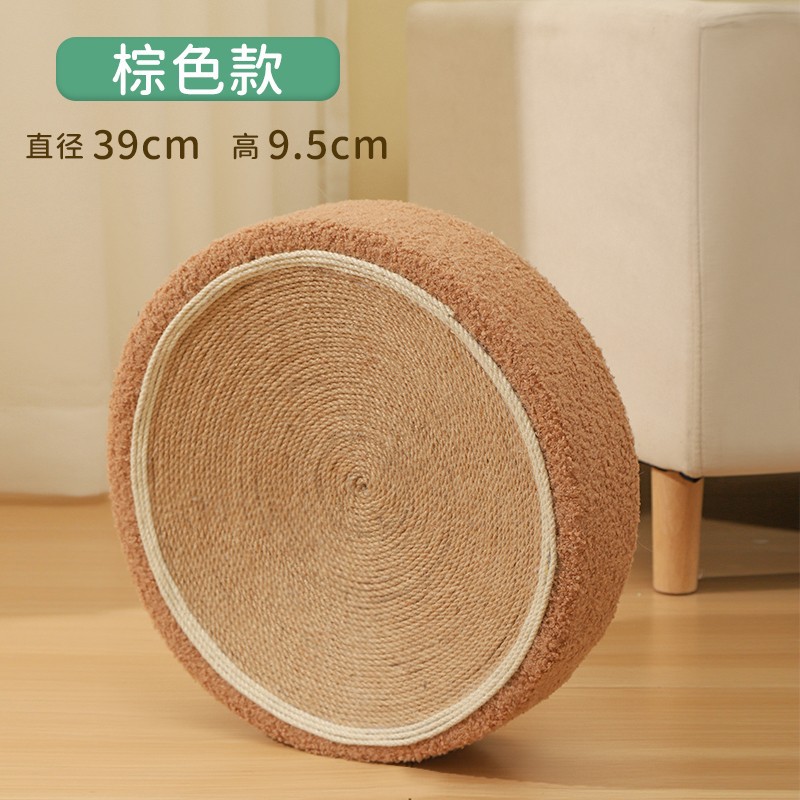 Sisal gato tablero del rasguño gato nido Gato Cuenca Integrada ronda garra de gato grande Cuenca sin caspa resistente al desgaste gato garra de juguete amoladora