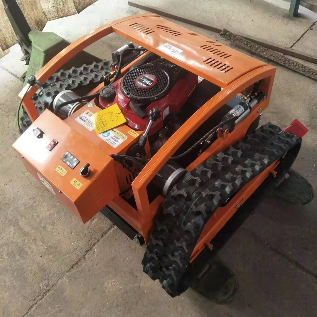 出口智能遥控履带式割草机小型家用除草机修剪草坪履带割草机