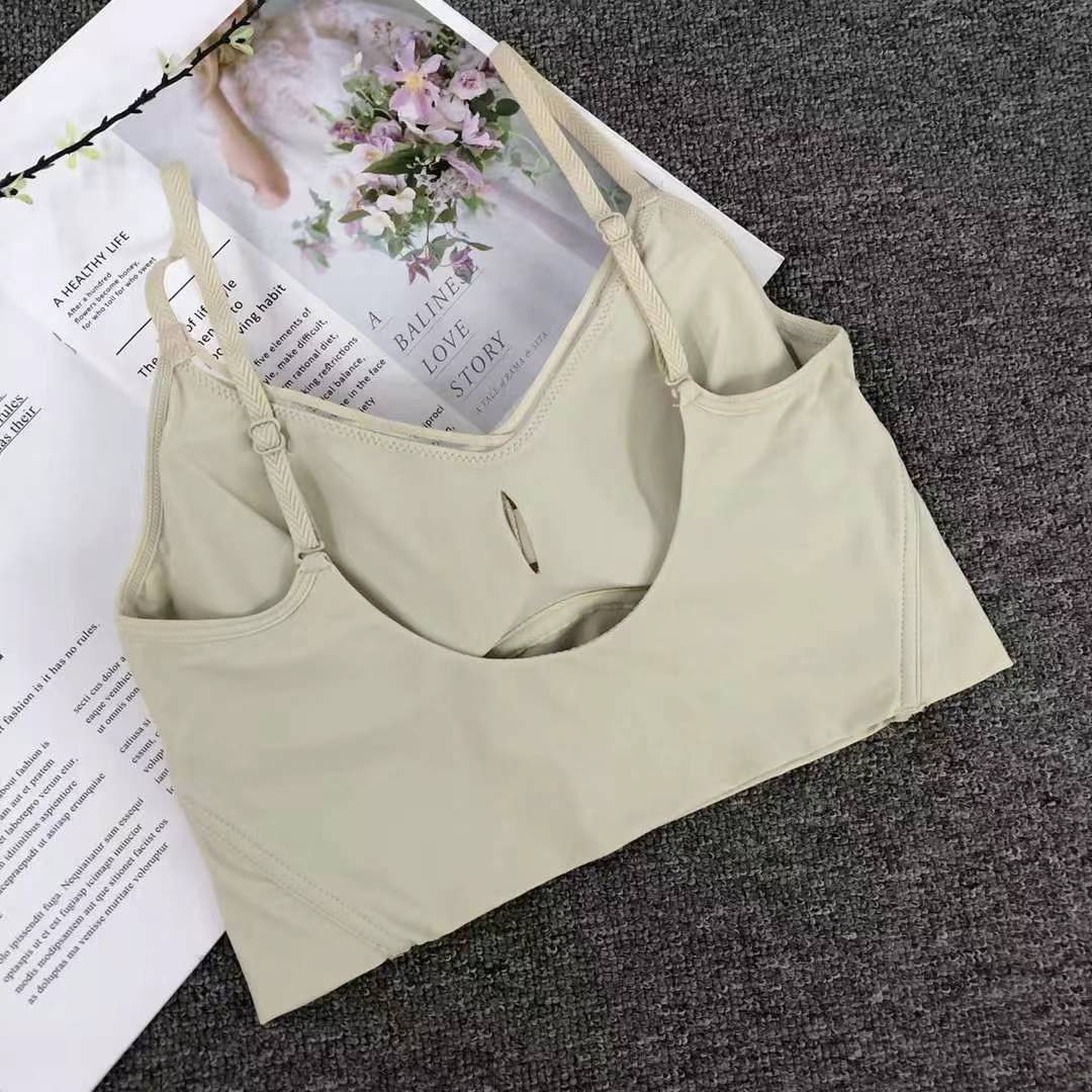 Nueva taza transpirable de nylon sin marcas hermosa espalda sin anillo de acero ropa interior chaleco de cabina sexy ropa interior sostén base