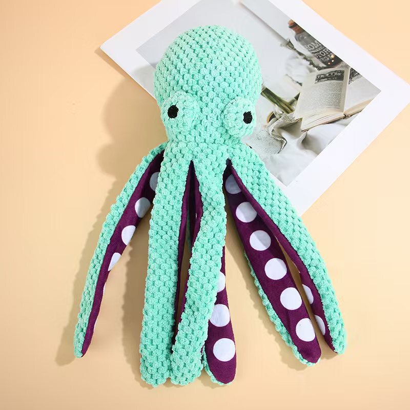 Cross-Border Octopus Pet Toys, Dog Cleaning and Teething Supplies, Cat Chewing and Sounding Toys, Octopus Dolls