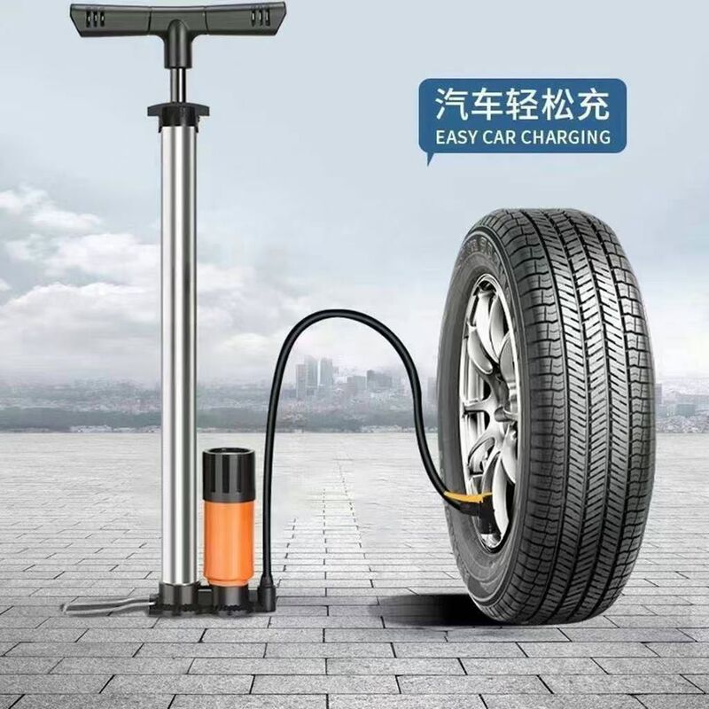 Manon High Pressure Inflator Bicycle Electric Vehicle Universal Inflatable Cylinder Basketball Car Home Motorcycle Inflatable Pump
