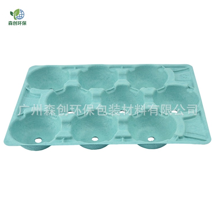 8 piezas 9 piezas 10 piezas 14 piezas de pulpa bandeja de frutas manzanas bandeja de frutas biodegradables ecológicas bandeja de frutas desechables image 3