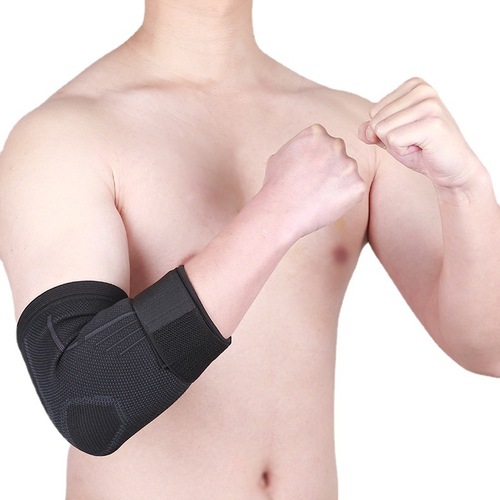 Outdoor sports compression band knit elbow pads breathable sweat-wicking band compression elbow sports knit accessories