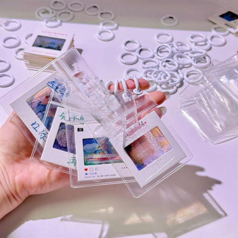 Film DIY Photo Et Idol Protection Case Gift Reverse Keychain Transparent Peripheral Projection