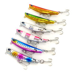 Lure bait wholesale, long-range casting spinners and metal plates in 10g-60g sizes—Jinqiao brand metal lead fish lures with double hooks, realistic imitation baits