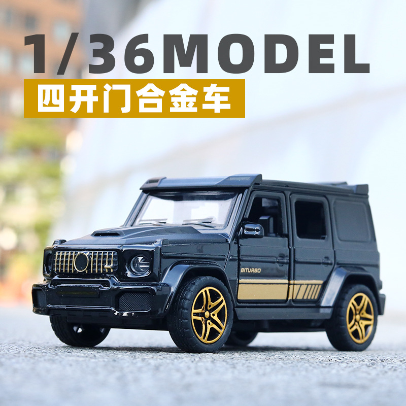 (2개) 1:36 시뮬레이션 합금 자동차 모델 4 도어 오프로드 차량 장난감 SUV 자동차 어린이 장난감 장식품 도매