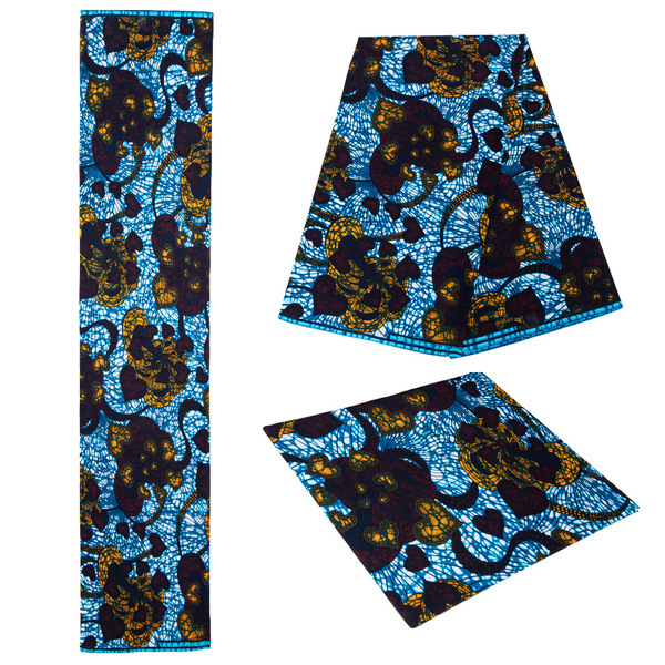 2026 New African Print Kent Ankara Batik Cloth 1 Piece Ethnic Fabric…