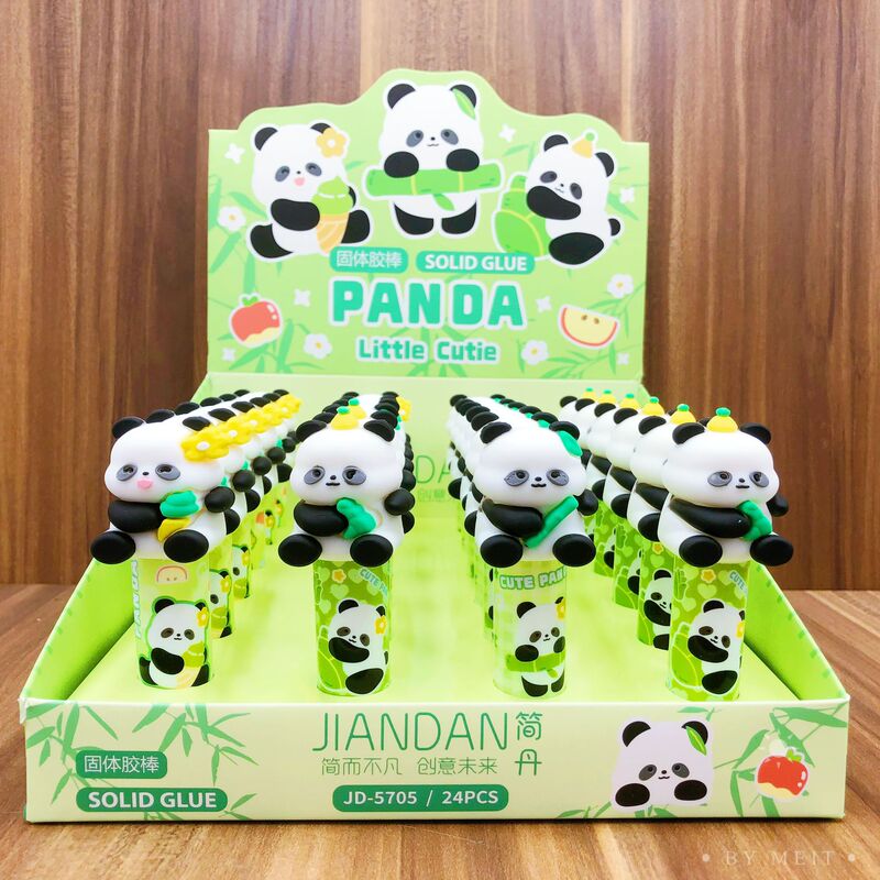 Giant panda Jurassic dinosaur glue stick KK7405 small monster cartoon glue stick 24 a box