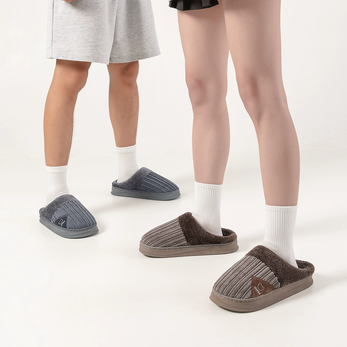D Demi-season non-slip slippers platform, for middle age, wholesale