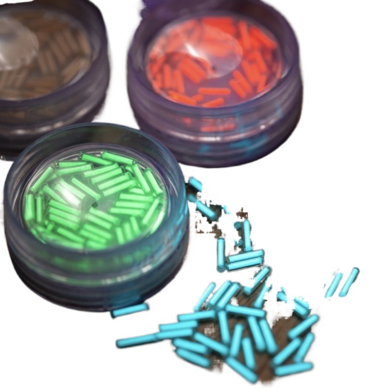 (2개) 유리 발광 튜브 삼중 수소 튜브 평면 교체 손가락 자이로 스코프 발광 형광 튜브 액세서리 장난감