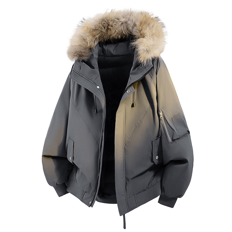 Standard down Jacket with Hood and Fur Collar, Winter Outdoor High-End Parka, Unisex Warm Mountain-Style Parka Standard down Jacket with Hood and Fur Collar, Winter Outdoor High-End Parka, Unisex Warm Mountain-Style Parka