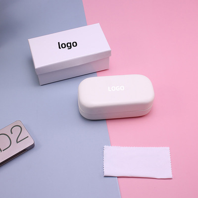 goods in stock wholesale white Heaven and earth covered Sunglasses suit PU glasses case Iron box customized LOGO