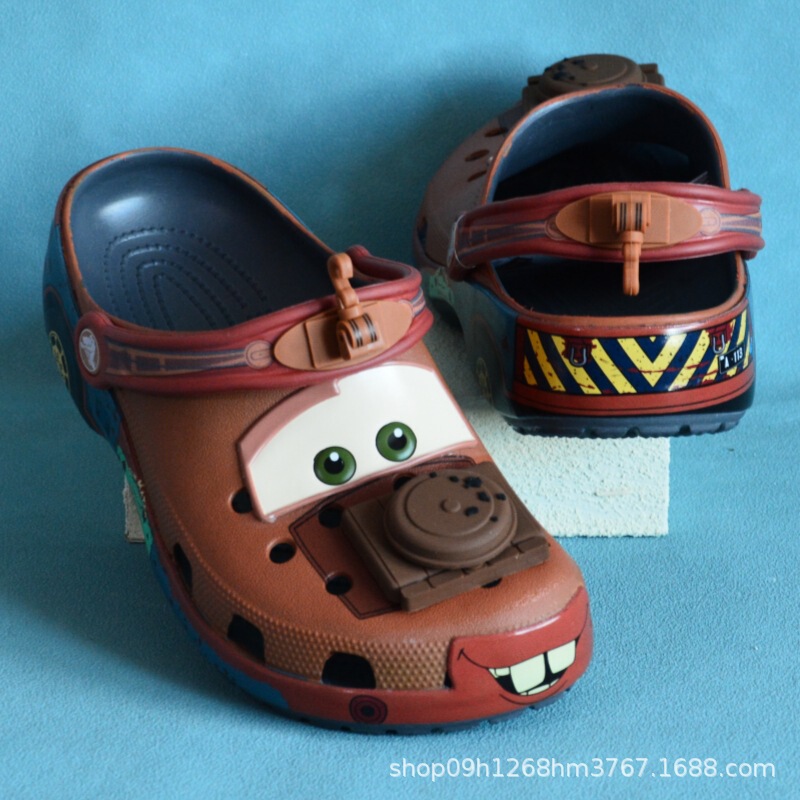 Lightning Mcqueen Cartoon Car Clogs Sandals Cars Adult Slippers Cartoon Paradise