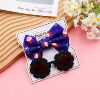 Children's hairgrip with bow, headband, sunglasses, set, cute hair accessory