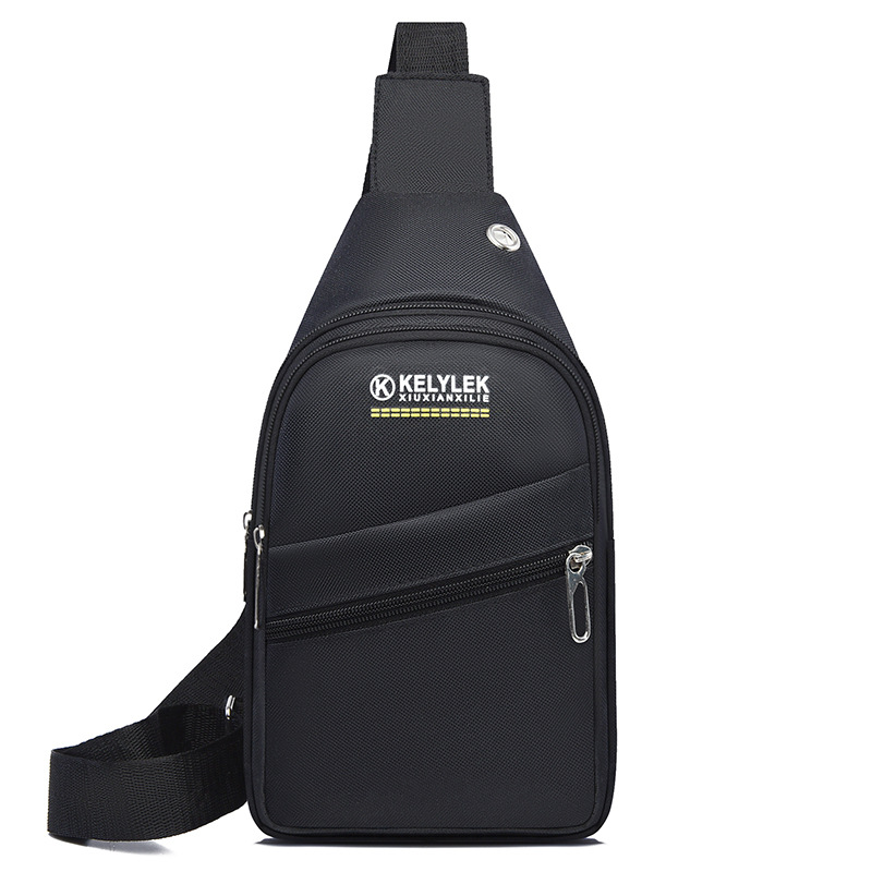Nuevo tipo de bolso de hombro para hombres al aire libre, moda casual, bolso de hombro simple, bolso de pecho de moda multicapa al por mayor.