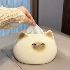 クリエイティブデスクトップビニールライト高級クリームスタイル高価値ホームナプキンボックスリビングルームティッシュボックスティッシュボックスモダン